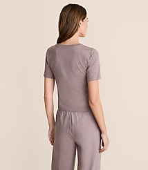 Lou & Grey Heathered Brushedsoft Tee carousel Product Image 3