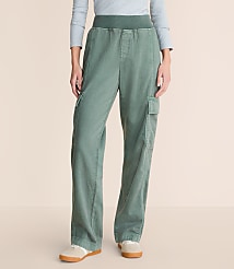 Lou & Grey Washed Twill Straight Leg Cargo Pants carousel Product Image 2