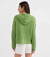 LOFT Beach Mesh Stitch Hoodie carousel Product Image 2