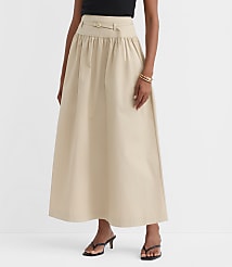 Twill Belted Maxi Pocket Skirt carousel Product Image 2