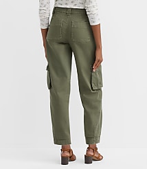 Cargo Barrel Pants in Twill carousel Product Image 4