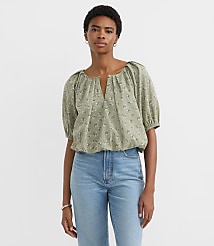 Floral Bubble Blouse carousel Product Image 1