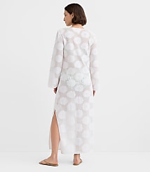 LOFT Beach Daisy Mesh Jacquard Maxi Swimsuit Coverup carousel Product Image 2