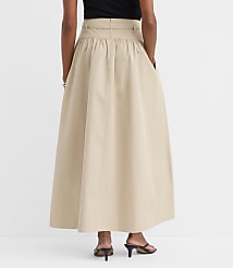 Twill Belted Maxi Pocket Skirt carousel Product Image 3