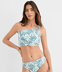 LOFT Beach Palm Ring One Shoulder Bikini Top carousel Product Image 2