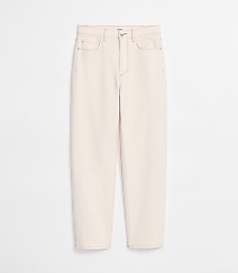 Rivete High Rise Straight Jeans in Ivory carousel Product Image 5