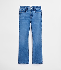 Rivete Mid Rise Boot Jeans in Vintage Mid Wash carousel Product Image 4