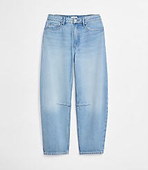 Rivete Curvy High Rise Barrel Jeans in Light Wash carousel Product Image 3