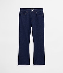 Rivete Curvy High Rise Kick Crop Jeans in Nova Wash carousel Product Image 3