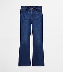 Rivete Curvy High Rise Slim Flare Jeans in Muse Wash carousel Product Image 3