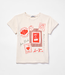 Letluv Love You Postcards Tee carousel Product Image 1
