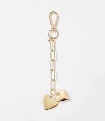 Double Heart Bag Charm carousel Product Image 1