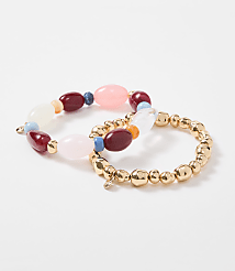 Beaded Stretch Bracelet Set carousel Product Image 1