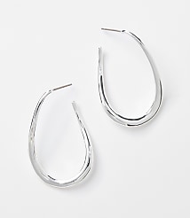 Modern Teardrop Hoop Earrings carousel Product Image 1
