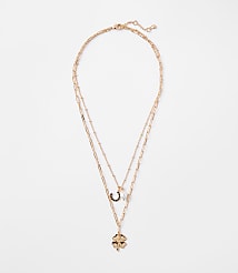 Lucky Clover Layered Necklace Set carousel Product Image 1