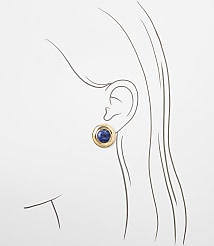 Marbleized Circle Stud Earrings carousel Product Image 2