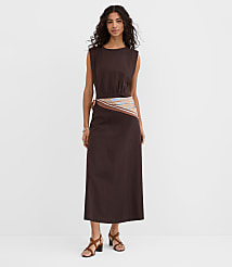 Side Paneled Midi Pocket Dress carousel Product Image 1