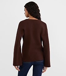Hammered Metallic Button Sweater Jacket carousel Product Image 2
