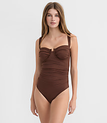 LOFT Beach Ruched Underwire One Piece Swimsuit carousel Product Image 2