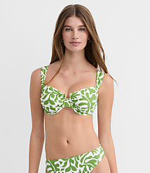LOFT Beach Palm Ruched Underwire Bikini Top carousel Product Image 2