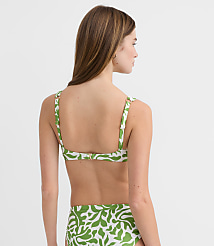 LOFT Beach Palm Ruched Underwire Bikini Top carousel Product Image 3
