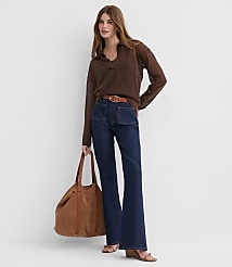 Sheer Collared Split Neck Sweater carousel Product Image 3