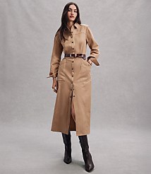 Petite Twill Midi Pocket Shirtdress carousel Product Image 4