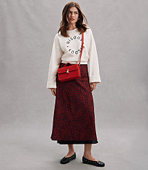 Petite Heart Layered Column Midi Skirt carousel Product Image 4