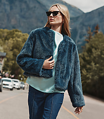 Modern Faux Fur Jacket carousel Product Image 1