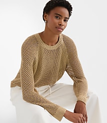 Metallic Mesh Stitch Sweater carousel Product Image 1