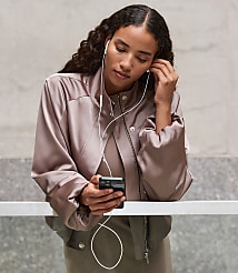LOFT Versa Satin Bomber Jacket carousel Product Image 6