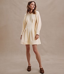 Pleated Terry Mini Dress carousel Product Image 4