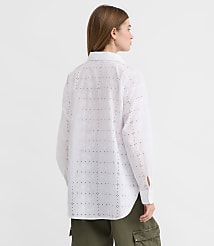 Eyelet Everyday Oversized Shirt carousel Product Image 3