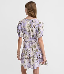 Floral Flounce Mini Pocket Dress carousel Product Image 3