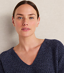 Haven Well Within Merino Wool Blend V-Neck Sweater carousel Product Image 3