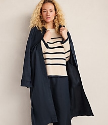 Haven Well Within Organic Cotton Linen Stripe Crewneck carousel Product Image 2