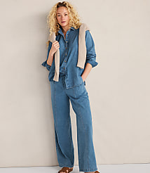 Haven Well Within The Daily Shirt in Organic Cotton Denim carousel Product Image 2