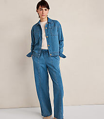 Haven Well Within Organic Cotton Denim Boxy Jacket carousel Product Image 3