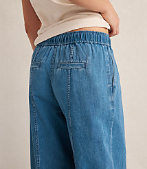 Haven Well Within Organic Cotton Denim Barrel Leg Pants carousel Product Image 3