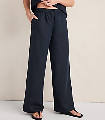 Haven Well Within Linen Blend Dobby Wide Leg Pants carousel Product Image 1
