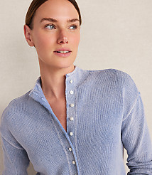 Haven Well Within Organic Cotton Roll Neck Cardigan carousel Product Image 3