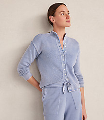 Haven Well Within Organic Cotton Roll Neck Cardigan carousel Product Image 1
