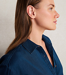 Haven Well Within The Daily Shirt in Indigo Twill carousel Product Image 2