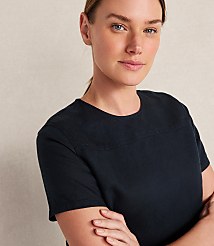 Haven Well Within Linen Blend Dobby Short Sleeve Top carousel Product Image 3