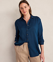 Haven Well Within The Daily Shirt in Indigo Twill carousel Product Image 1