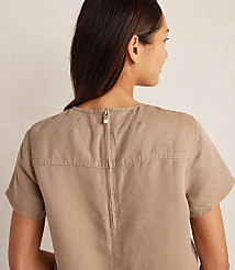 Haven Well Within Linen Blend Dobby Short Sleeve Top carousel Product Image 2