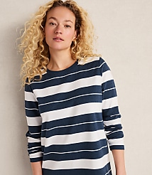 Haven Well Within Organic Cotton Interlock Stripe Midi Dress carousel Product Image 2