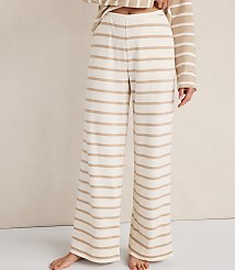 Haven Well Within Brushed Cotton Interlock Stripe Pants carousel Product Image 1