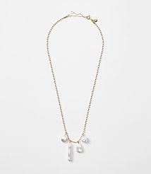 Pearlized Modern Pendant Necklace carousel Product Image 1