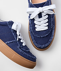 Denim Varsity Sneakers carousel Product Image 2